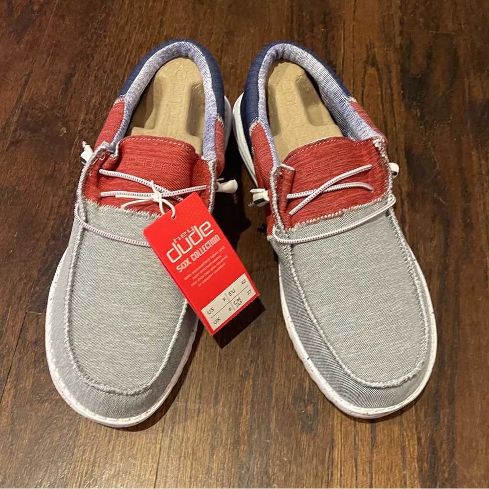 Hey Dude Shoes in Fans Red White Blue